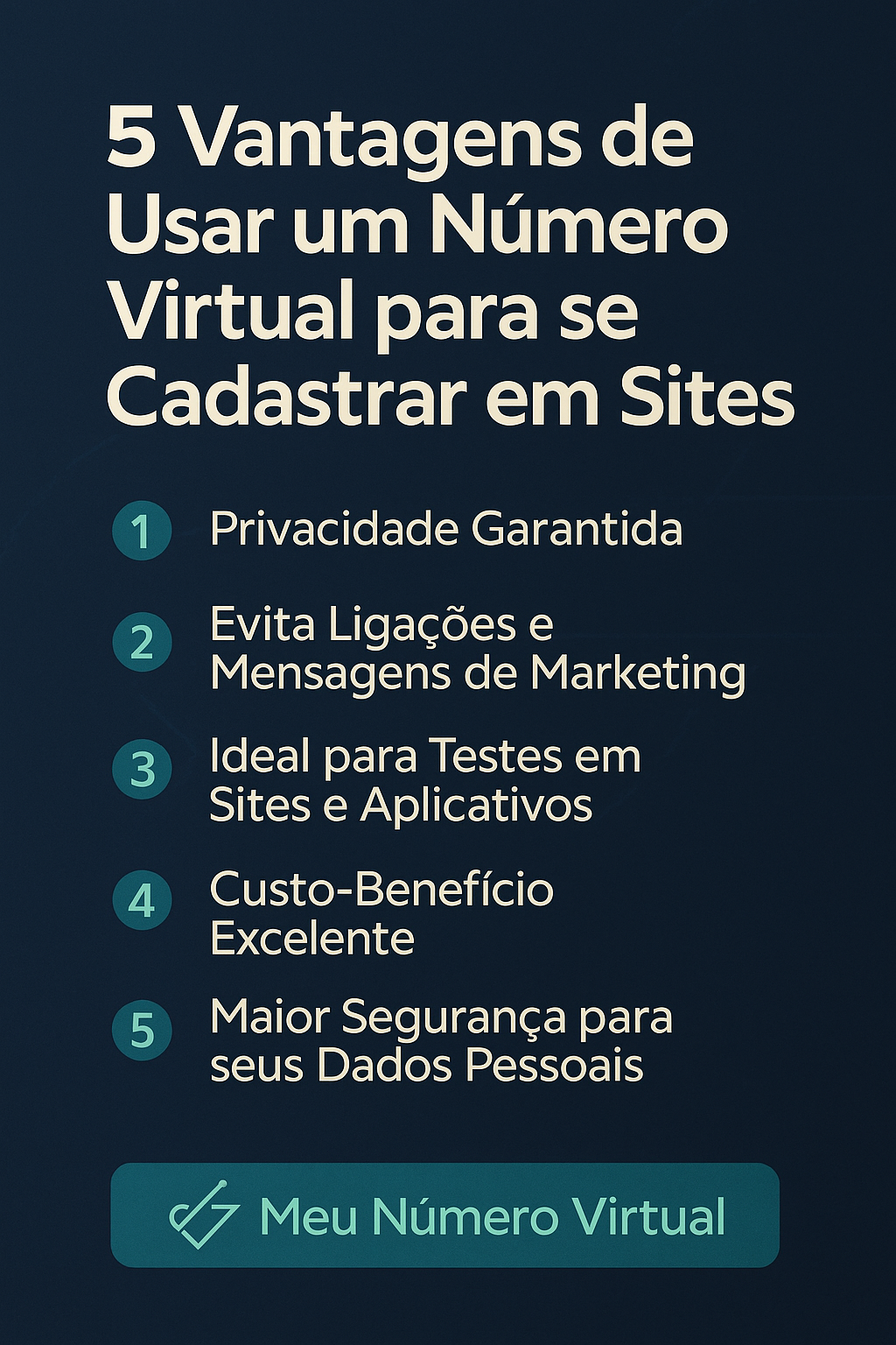 5 Vantagens de Usar um Número Virtual para se Cadastrar em Sites